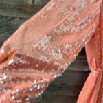 Nookie  Oracle Peach Sequin Shirt Dress Size Small NWT Photo 8