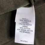 J.Jill Pure Jill Olive Green Pleated Asymmetrical Knee Length Tank Dress Photo 6