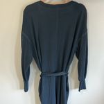 Something Navy  V Neck Long Sleeve Jumpsuit Navy Photo 7
