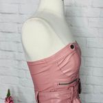 Boutique Faux Leather Bustier Top Photo 4