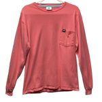 Simply Southern long sleeve pocket tee. Size Medium. Coral Photo 0