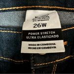 Ava & Viv Womens Sz 26W Skinny Dark Wash Denim Blue Jeans Power Stretch Plus Photo 5