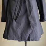 Mossimo sz M navy 100% cotton double breasted long trench coat Blue Size M Photo 2