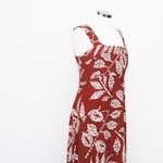 Vince Camuto - Printed Square-Neck Smocked-Back Maxi Dress Photo 9