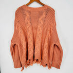HYFVE  Anthropologie Apricot Cable Knit Sweater M Photo 1