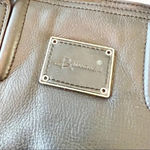 B Makowsky Smooth Glove Leather Satchel Shoulder Bag Signature Black Zip Top Photo 3