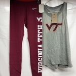 Nike Burgundy and grey  virginia 2 piece set Photo 0