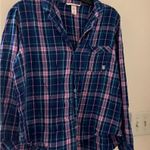 SOLD OUT victoria’s secret blue and pink plaid pajama set size M Size M Photo 2
