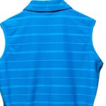 Nike  Dri Fit Blue White Striped Golf Polo Tank Top Size Small Photo 7