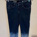 Sold Design Lab Ombré Soho Super Skinny Cuffed Denim Jeans Blue Size 26 Photo 1