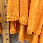 Lane Bryant  Top Womens 22/24 Orange V Neck Drop Ruffle Waist Flutter Sleeve Boho Photo 3