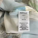 NWT ALEMAIS Checkmate Silk Satin Sandwashed Shirt Size 0 Long sleeve Photo 11