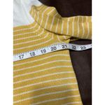 Caslon  Yellow White Stripe Tunic Sweater‎ Size S Lightweight Long Sleeve New Photo 13
