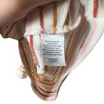 BP  Striped Sleeveless Ribbed Knit Romper Cream‎ Pink Mustard One Piece Y2K Small Photo 4