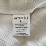 Retrofête Retrofete Doss Dress in Silver/White Size Large Maxi NWT Spaghetti Straps Photo 12