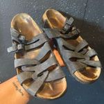 Tatami Dark Blue Strappy Sandals with Buckles Size 10 Brown Photo 0