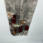 Liz Claiborne Multicolor Floral Striped Silk Long Rectangle Scarf Accessory Y2k Photo 8