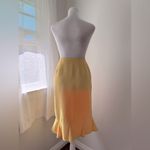 Le Suit Vintage ‘00s  Yellow Textured Pencil Midi Skirt Photo 6