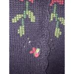 Vintage Capacity Grandma Chic Button Up Sweater with Front Pockets Size L Blue Size L Photo 7