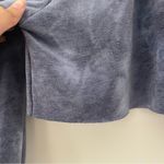Abound  Women's Tie Dye Half Zip Long Sleeve Cropped Sweatshirts Blue Size L, NWT Photo 4