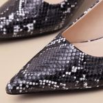 Lulus NEW! Kitten Heels Black & White Slingback Heels size 6.5 Photo 3