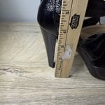 Michael Kors  MK Black Patent Strappy Zipper Cage Heel Sandal Goth Punk Party 7.5 Photo 10