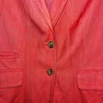 J.Crew Schoolboy Blazer Soft Rumpled Harringbone Women's Coral Pink SZ 4 Classic Red Photo 4