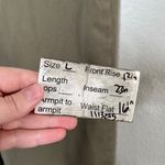 Spanx Womens Olive Green Stretch Twill Cropped Wide Leg Pants Size Large 20686q Photo 8