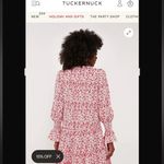 Scarlet Ditsy Floral Kenzo Dress White Size XS Photo 1