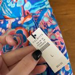 Talbots NWT size large coral blue red mini skirt skort beach Photo 5