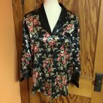 Vintage Women’s Smoking Jacket | Satin Lounge Jacket | Classic Retro Eveningwear Red Photo 7