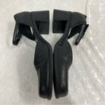 Madeline Stuart  8.5M friendship Black Leather mary Jane chunky heel shoes Photo 5