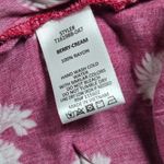 Lush Clothing Lush Floral Print Short Sleeve Cropped Wrap Blouse Ranya Berry Cream Size L NWOT Photo 6