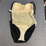 Maxine of Hollywood Black & White Fern Print One Piece Swimsuit Photo 10