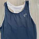 Athletic DNA Navy Blue Mesh Racerback Workout Tennis Tank size Medium Photo 1