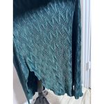 Dantelle VTG 80s DENTELLE Crepe Lace Scalloped Lingerie Slip Emerald Green M Midi Dress Photo 3