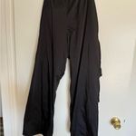Zara Black Cargo Parachute Pants Photo 2