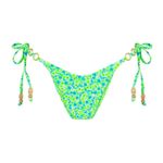 Kulani Kinis NWOT  Apple Blossom Trio Ring Cheeky Tie Bikini Bottom Photo 11