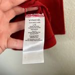 Vince Womens Red Bracelet Sleeve Crew Neck Wool Sweater Large Photo 5