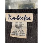 S5 Timberlea Scotish Dog Ramie‎ Cotton Cardigan Sweater Gray Size M Photo 1