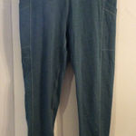 Prana Large L Becksa Legging Blue Ribbed Side pockets Athleisure Photo 0