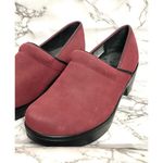 Lands' End  444073 Suede Slip On Clogs Shoes Wine Womens 11 B 11B Photo 1