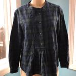 Madewell Plaid Ruffle Wool Cropped Top Photo 0
