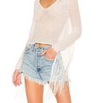 HOUSE OF HARLOW X REVOLVE WOMENS XS CROCHÉT SWEATER White Photo 0