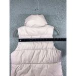 Old Navy  Puffer Vest Women Small Pink Fleece Lined Stand Collar Zip Front Photo 5