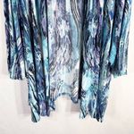 Catherines  Added Dimensions Plus Size 34W 36W‎ Shrug 5X Cardigan Open Blue 1622 Photo 3