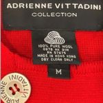 Adrienne Vittadini Classic 100% Wool Double-Breasted Peacoat Red Size M Upscale Photo 6