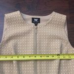W By Worth tan zip front midi dress size 6 Photo 10