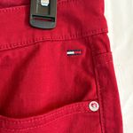 Tommy Hilfiger  Red Tribeca‎ Skinny Crop Denim Pants Womens Size 10 Casual Preppy Photo 4