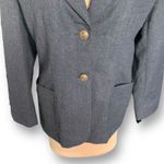 Vintage Giorgio Sant’Angelo Gray Wool Blazer Jacket Structured Tailored Minimal Size M Photo 7